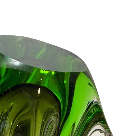 Vintage 1960s Murano Art Glass Sommerso Stretch Fingers Swung Vase 11" Italy - Picture 13 of 15